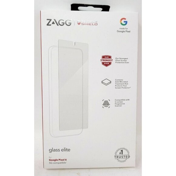 Zagg Glass Elite Screen Protector for Google Pixel 6 5G, Invisible Shield, NEW - Picture 1 of 2